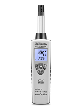 เครื่องวัดความชื้นและอุณหภูมิ cem dt-321